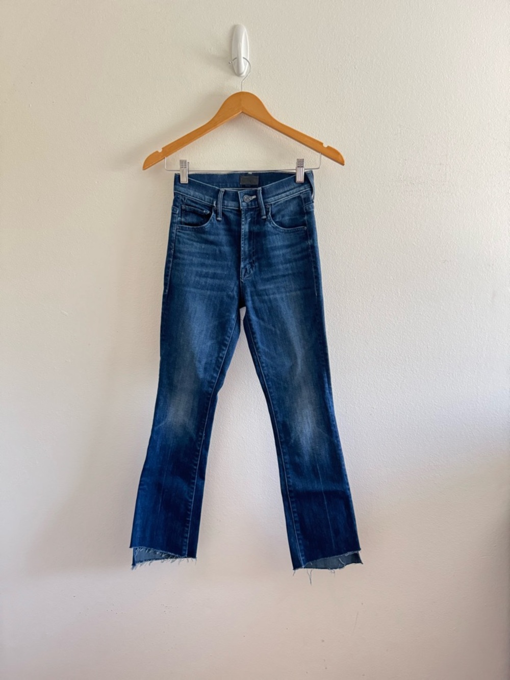 Mother The Insider Crop Step Fray Good For You Jeans size 24 - Picture 2 of 8